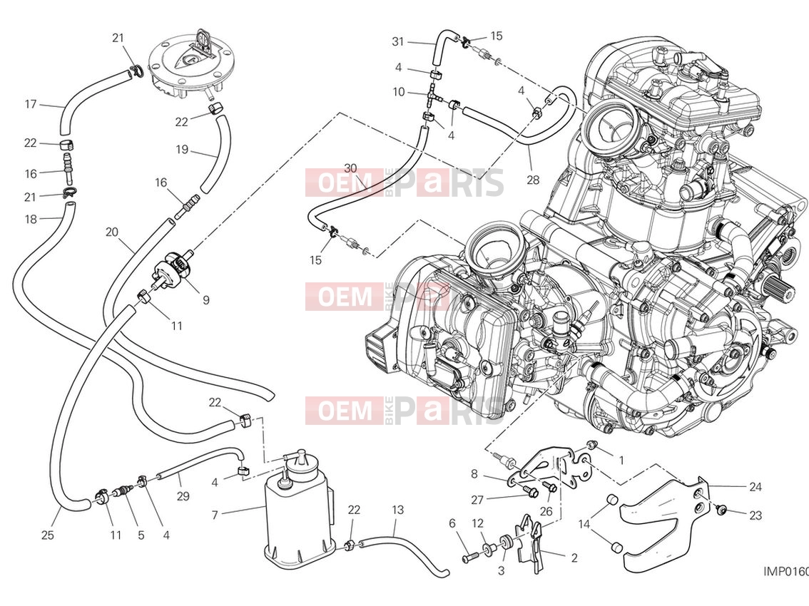 DUCATI 2024 Multistrada V2 Canister filter