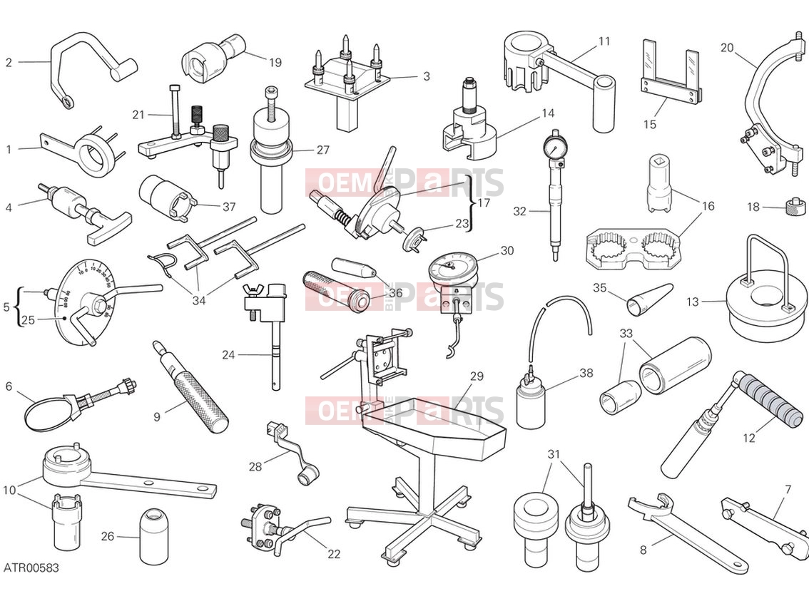 DUCATI 2024 Multistrada V2 Workshop service tools (1)
