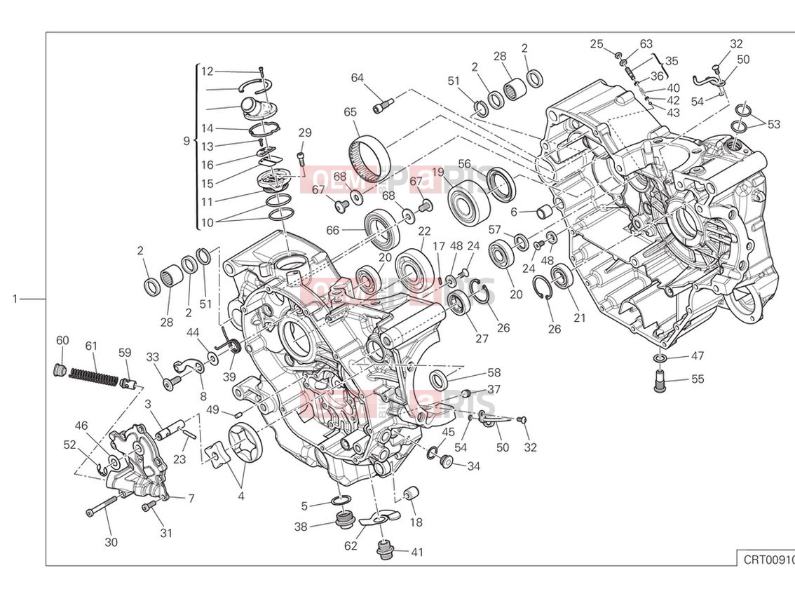 DUCATI 2024 Multistrada V2 Crankcase (1)