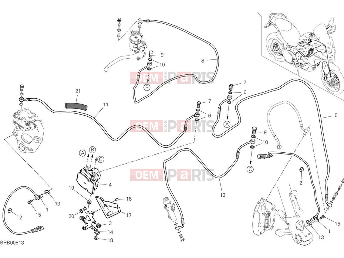 DUCATI 2024 Multistrada V2 Braking system ABS