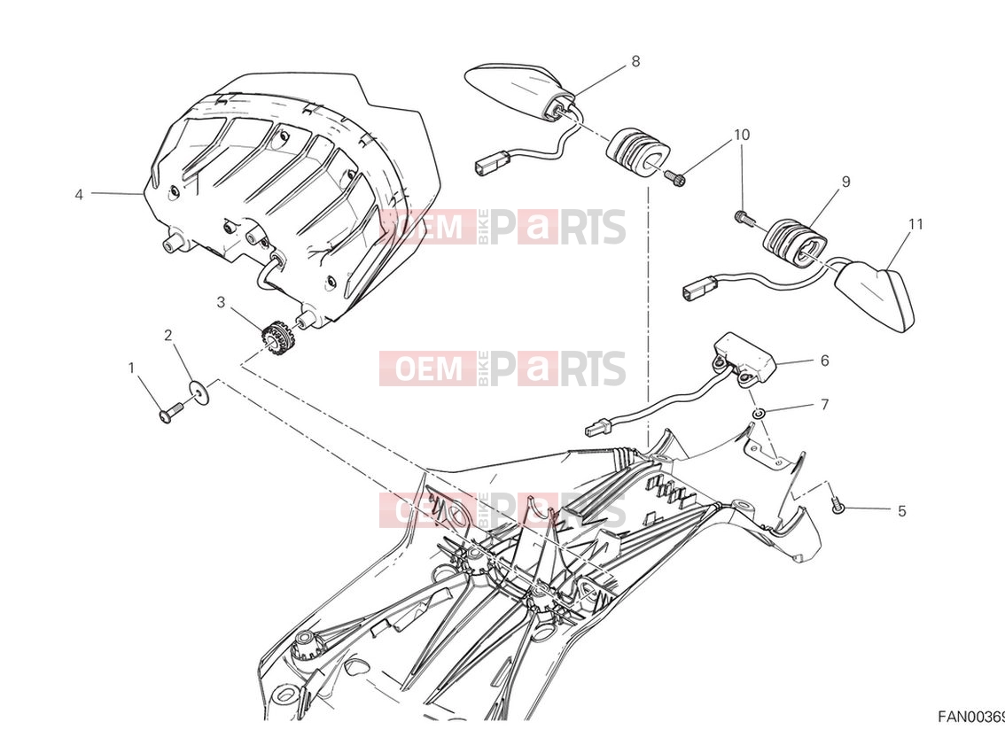 DUCATI 2024 Multistrada V2 Taillight