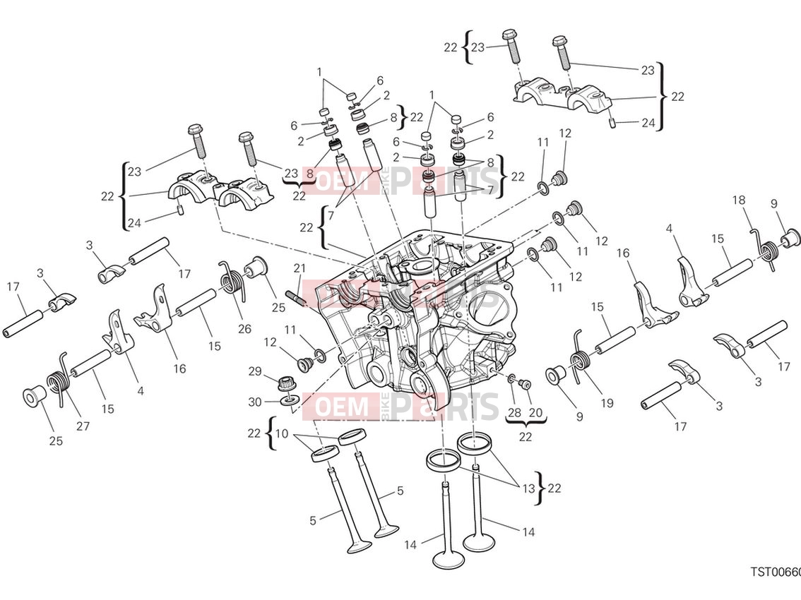DUCATI 2024 Multistrada V2 Vertical cylinder head