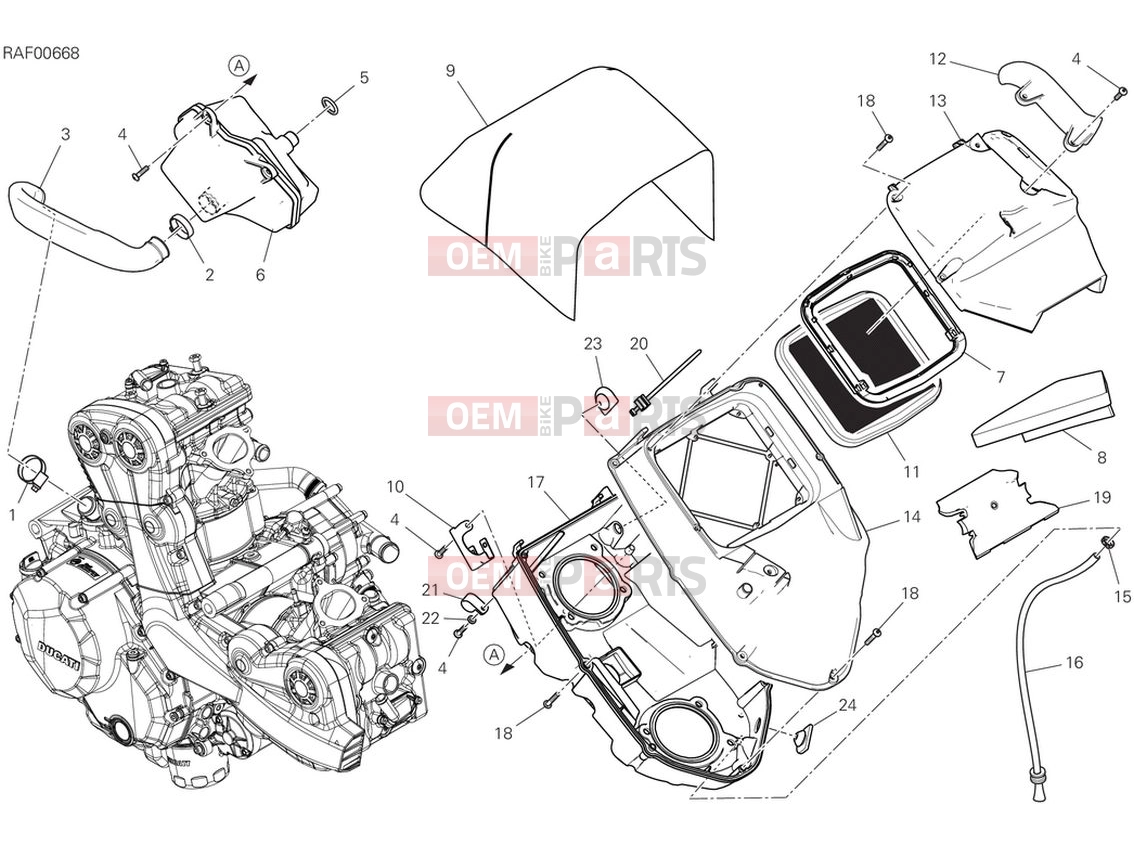 DUCATI 2024 Multistrada V2 Intake
