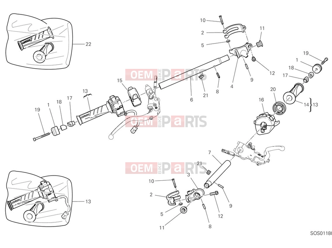 DUCATI 2024 Panigale V4 S Handlebars