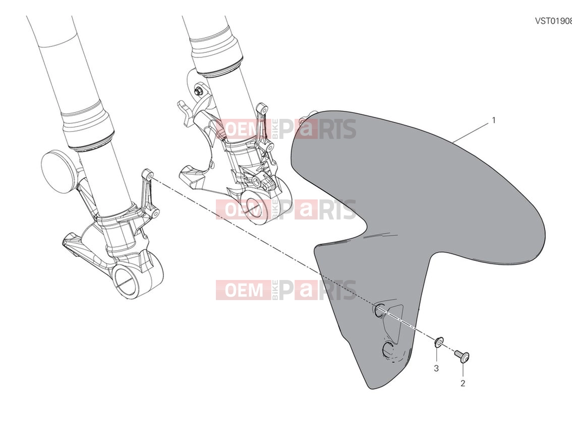 DUCATI 2024 Panigale V4 S Front mudguard