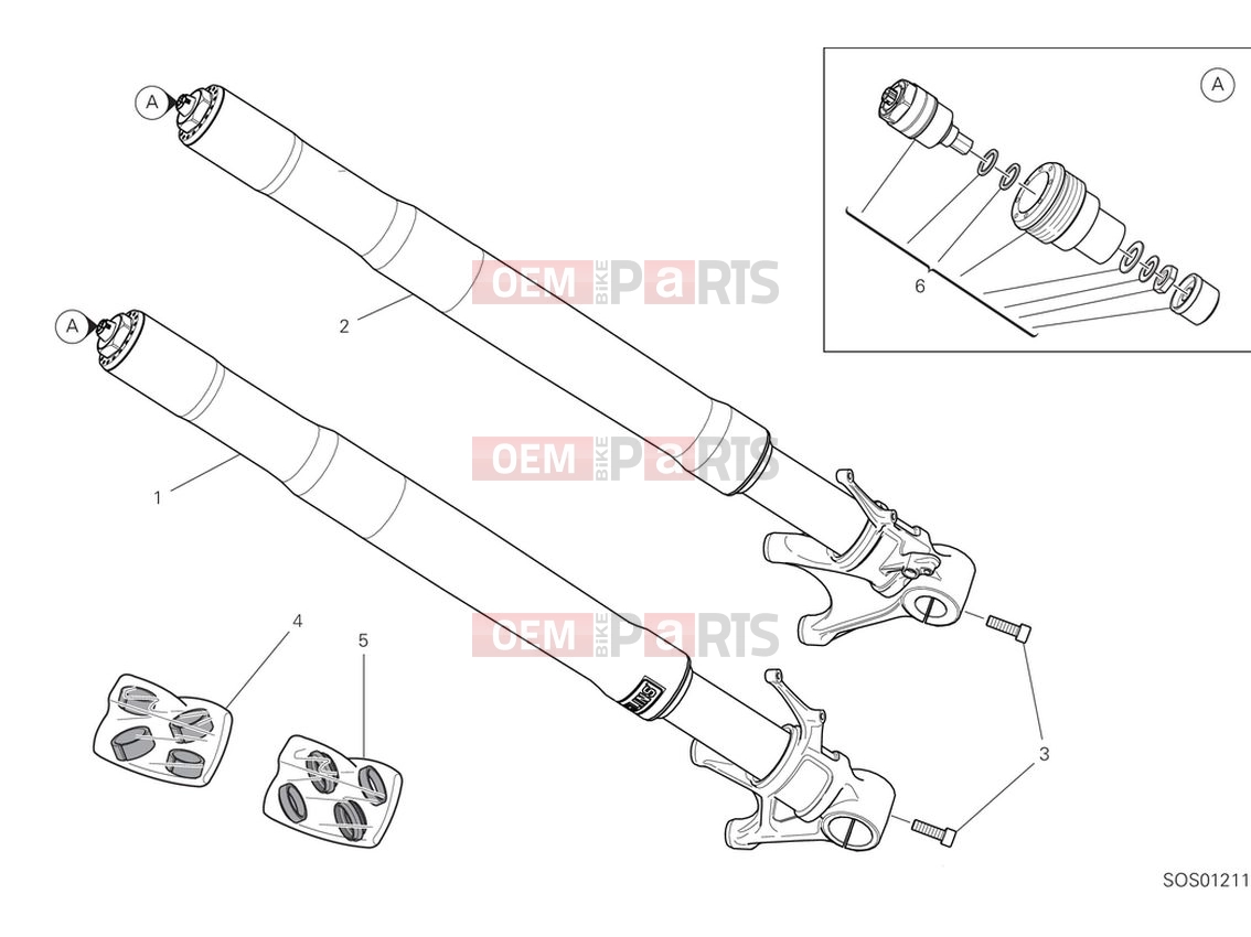 DUCATI 2024 Panigale V4 S Front fork