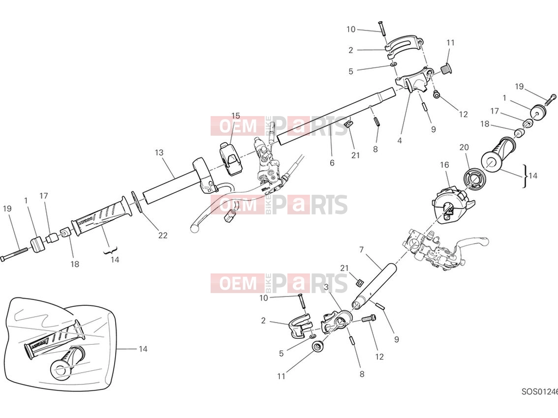DUCATI 2024 Panigale V4 R Handlebars