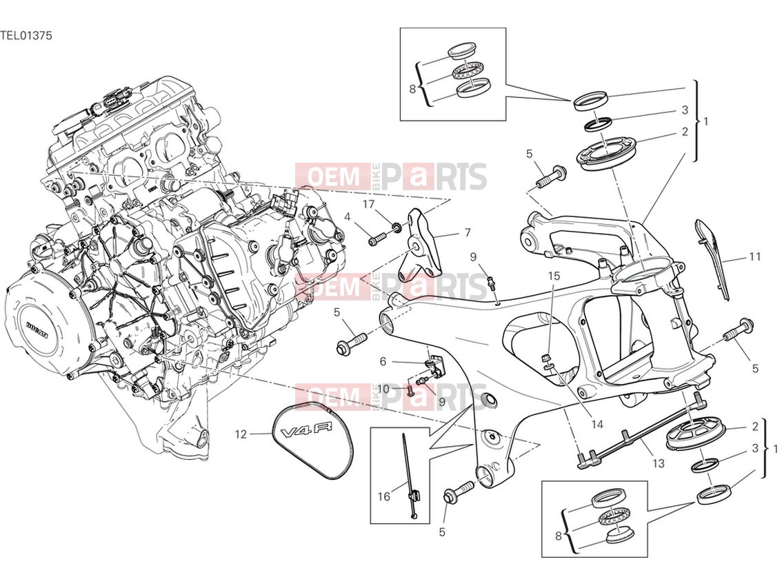 DUCATI 2024 Panigale V4 R Frame
