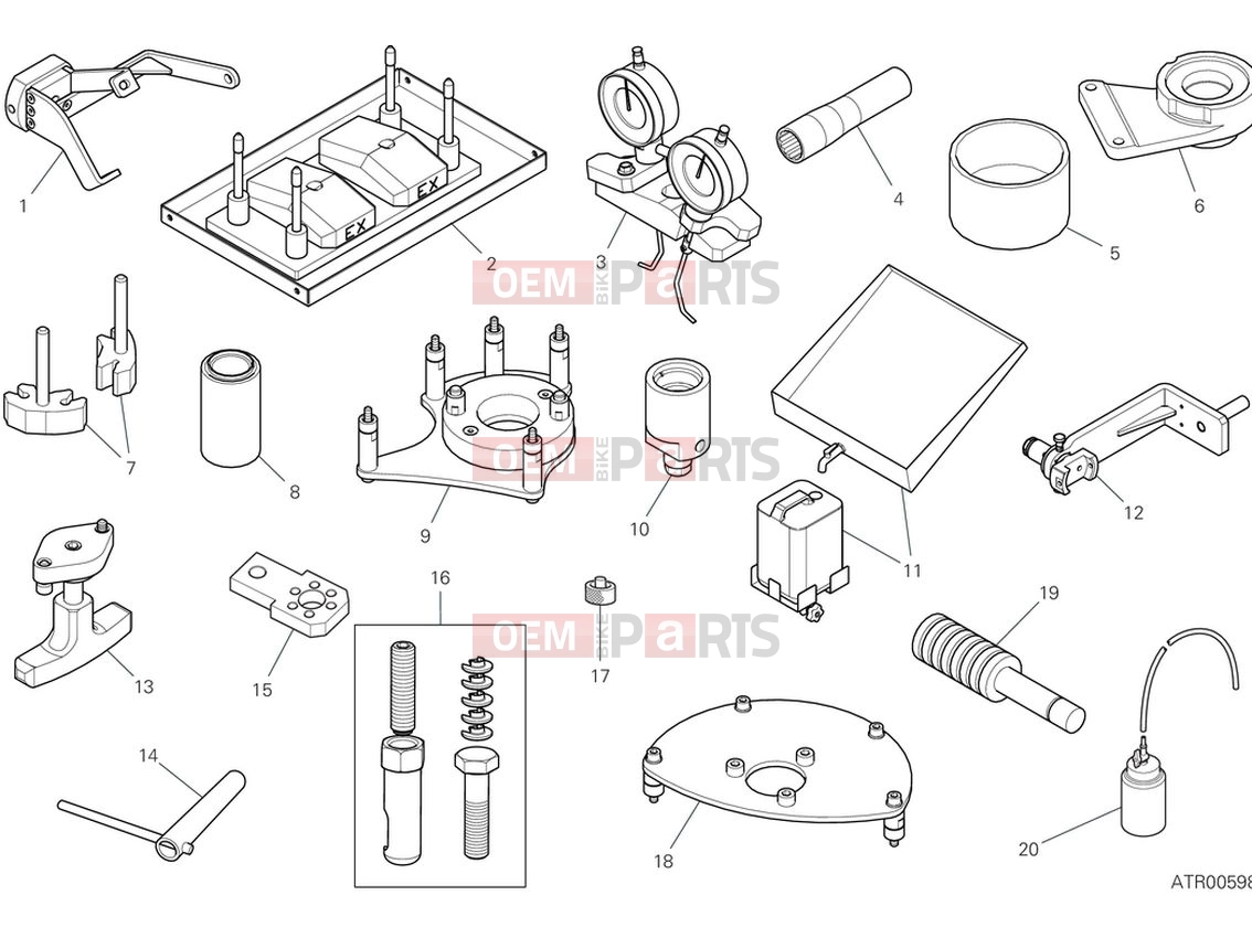DUCATI 2024 Panigale V4 R Workshop service tools (engine 1)