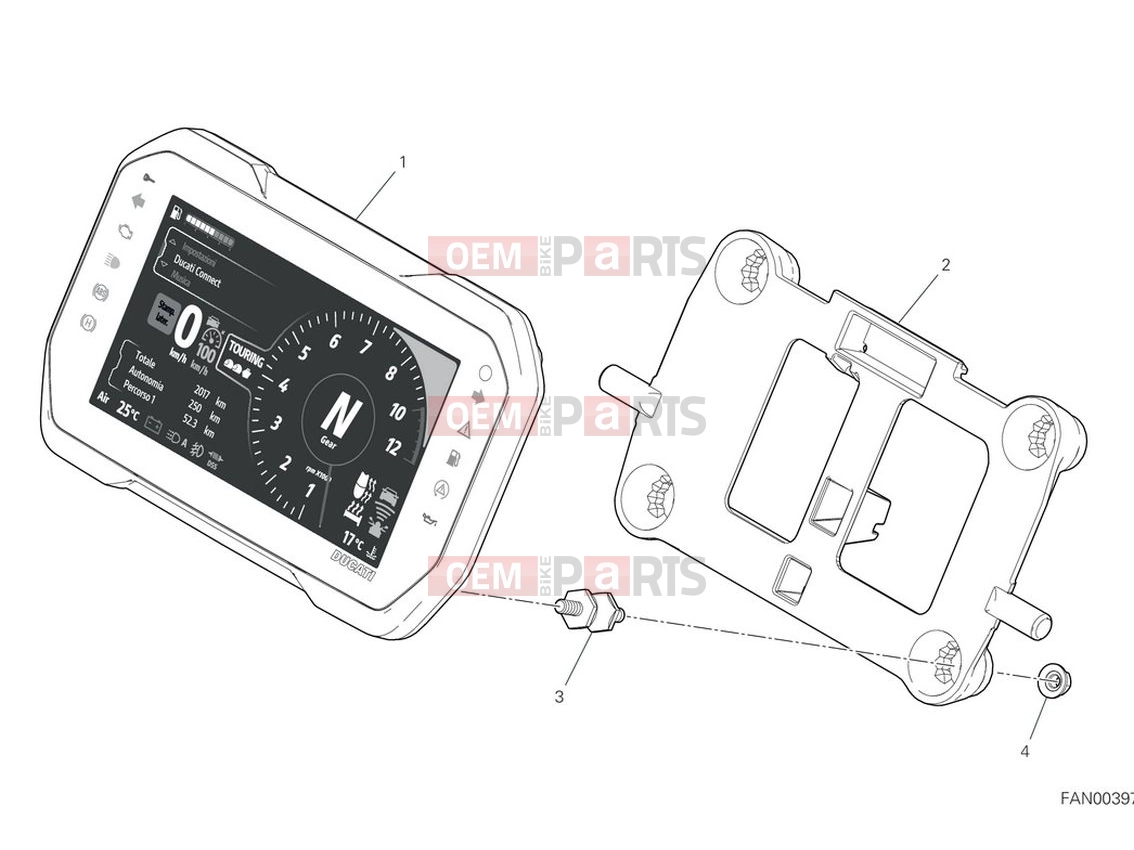 DUCATI 2022 Multistrada V4 S Full Instrument Panel