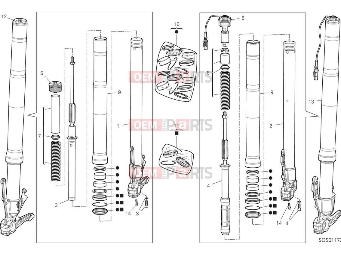 DUCATI 2022 Multistrada V4 S Full Front Fork