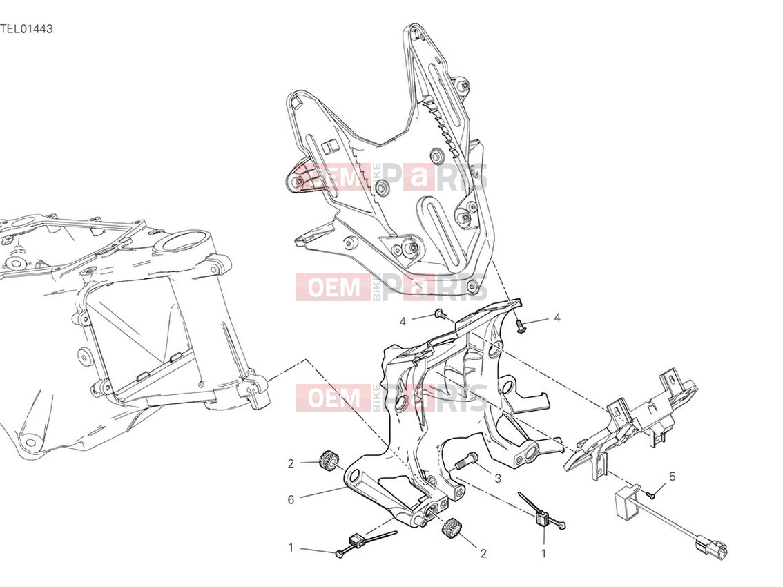 DUCATI 2022 Multistrada V4 S Full Front Subframe