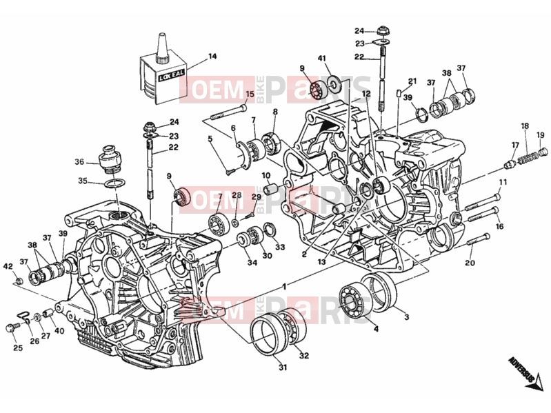 DUCATI 1998 Monster 900 CRANKCASE » ENGINE CASE