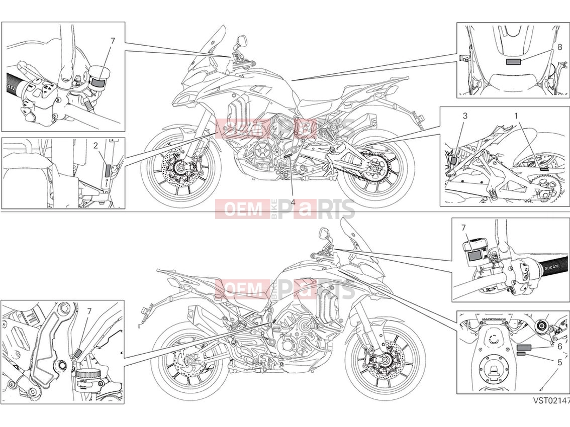 DUCATI 2024 Multistrada V4 Shift cam & fork