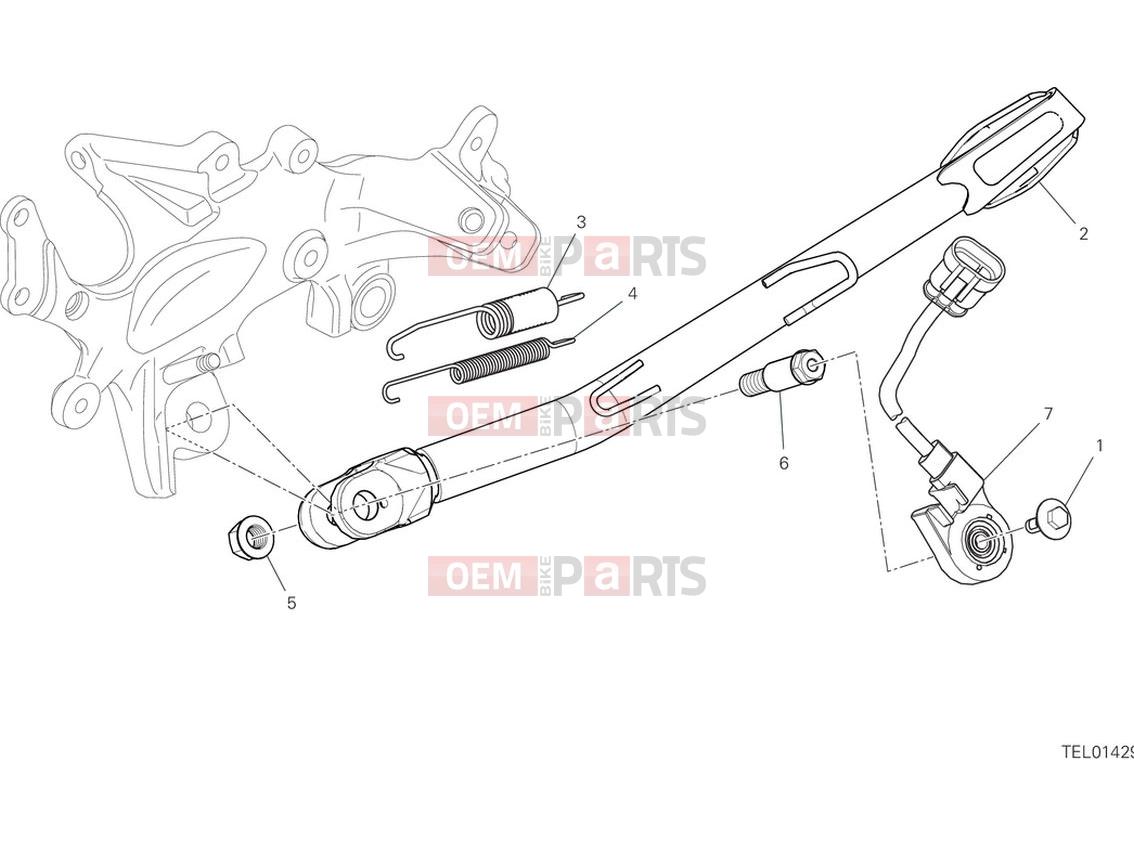 DUCATI 2024 Multistrada V4 Side stand