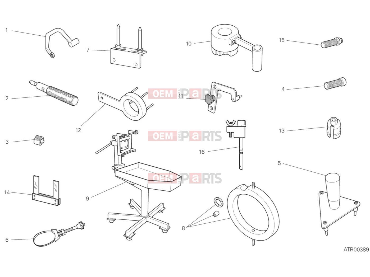 DUCATI 2019 Multistrada 1260 S Touring WORKSHOP SERVICE TOOLS