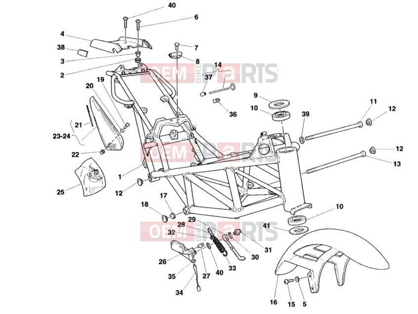 DUCATI 1998 Monster 900 Cromo FRAME » FRAME