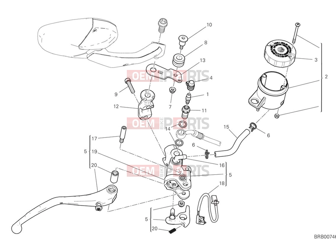 DUCATI 2024 Multistrada V4 RS Front brake pump