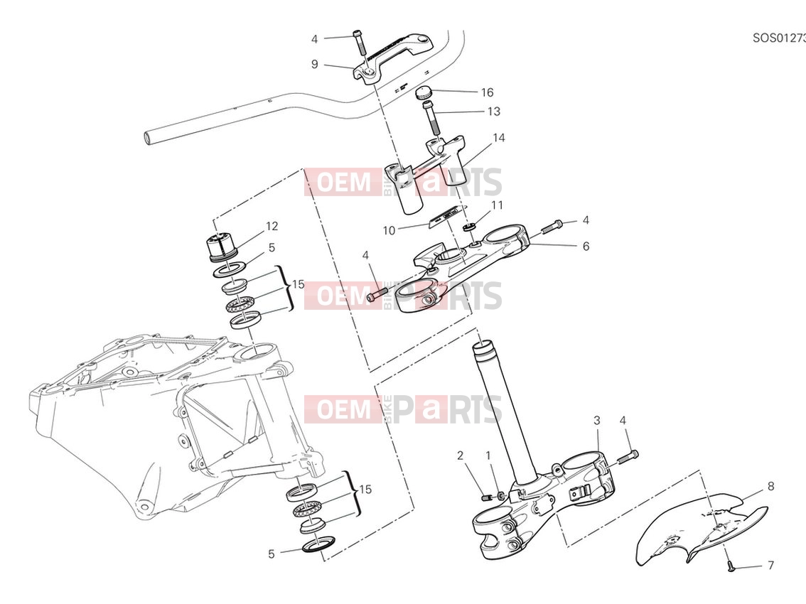 DUCATI 2024 Multistrada V4 RS Steering head