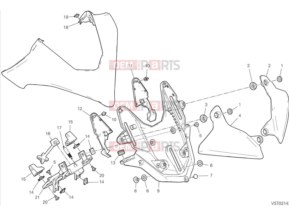 DUCATI 2024 Multistrada V4 S Headlight fairing support