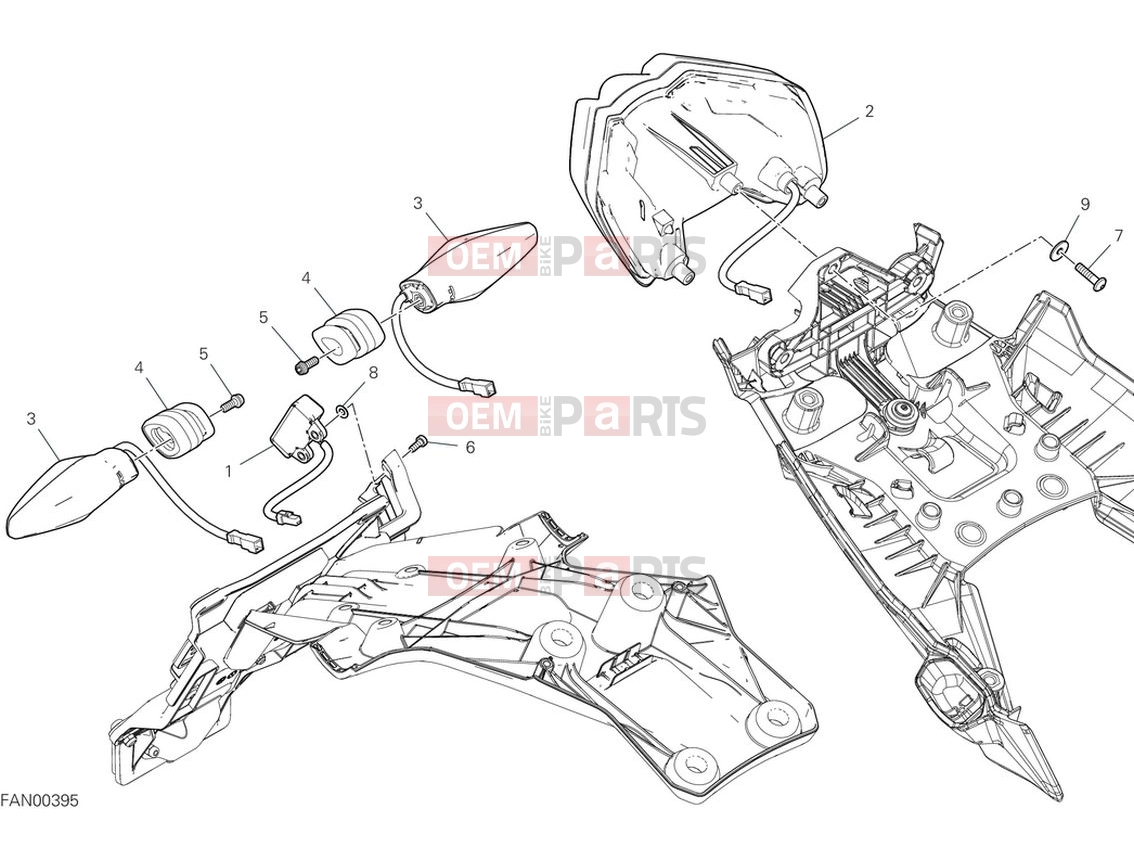 DUCATI 2024 Multistrada V4 S Taillight