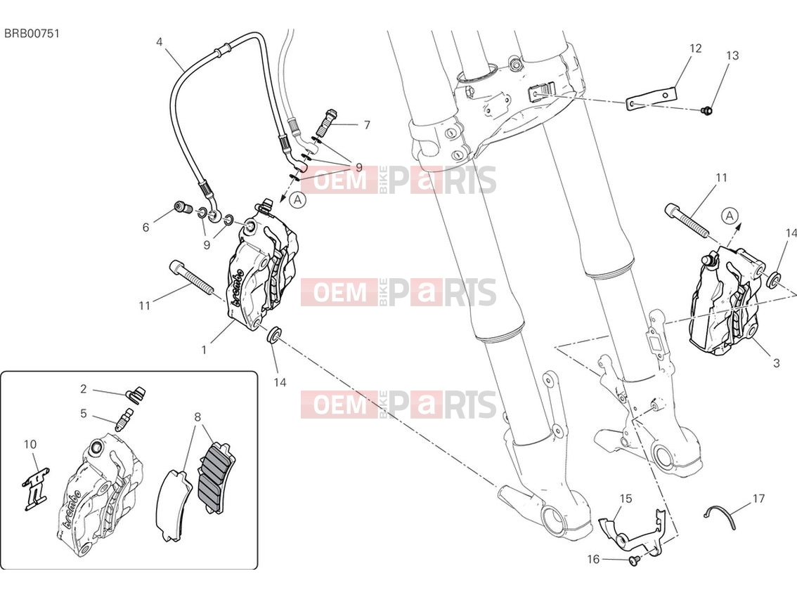 DUCATI 2024 Multistrada V4 S Front brake system