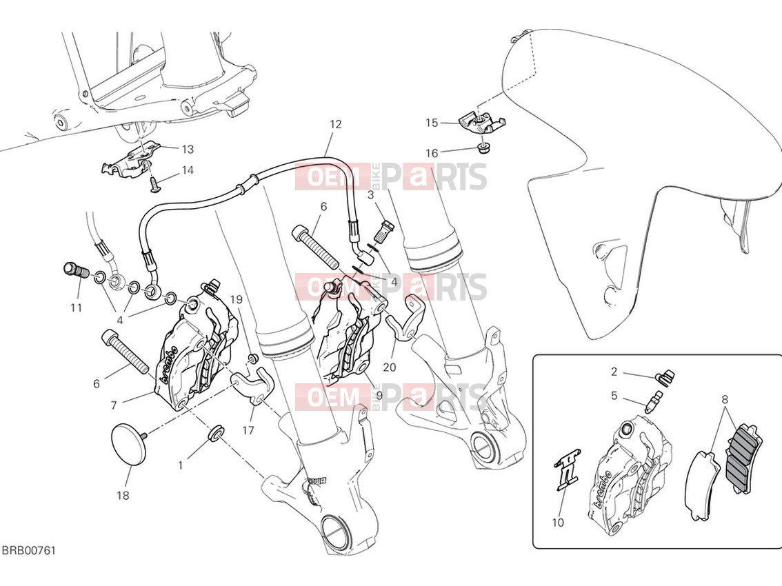 DUCATI 2024 Panigale V4 Front brake system