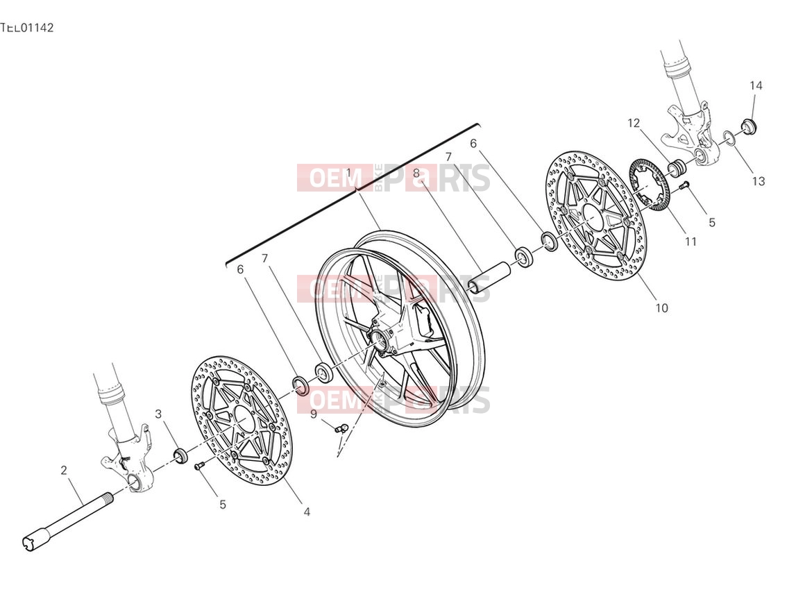 DUCATI 2024 Panigale V4 Front wheel