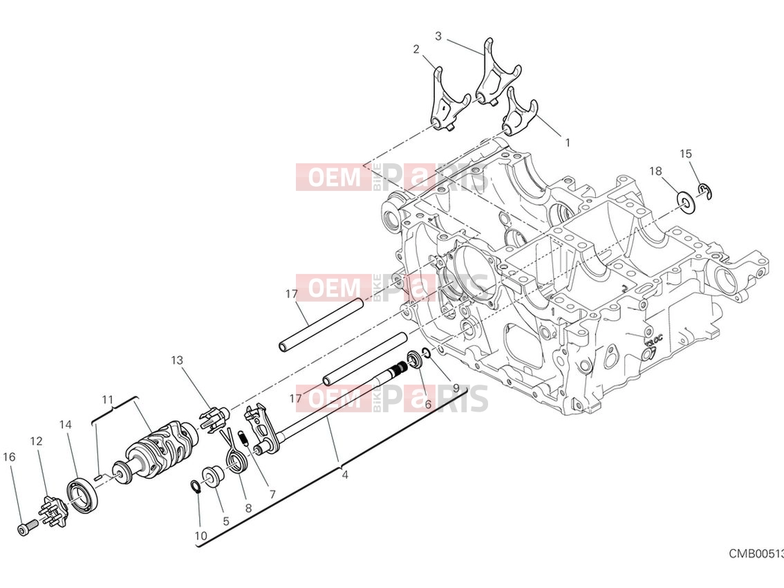 DUCATI 2024 Panigale V4 Shift cam & fork