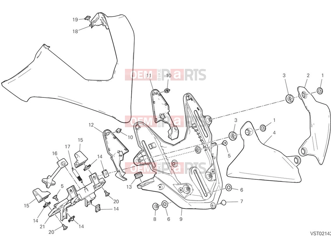 DUCATI 2022 Multistrada V4 S Headlight Fairing Support