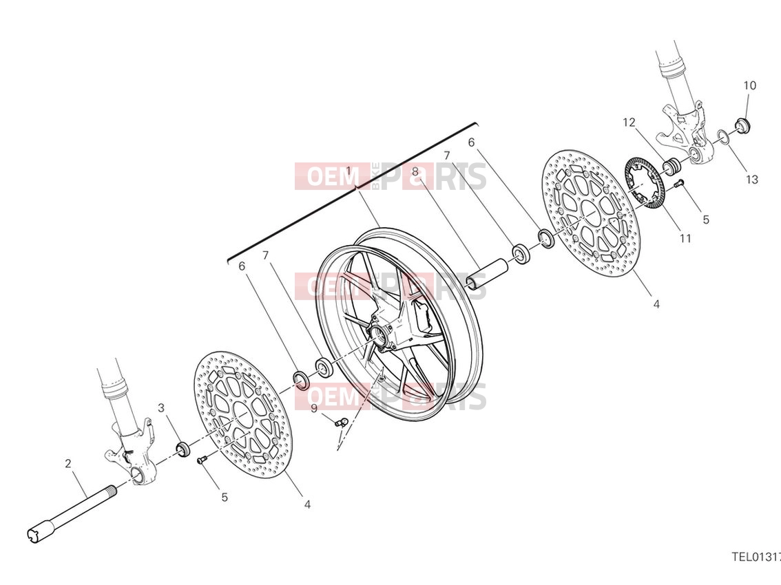 DUCATI 2024 Panigale V2 Front wheel
