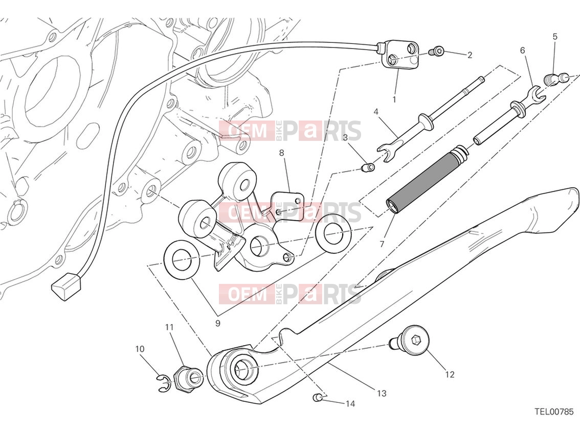 DUCATI 2024 Panigale V2 Side stand