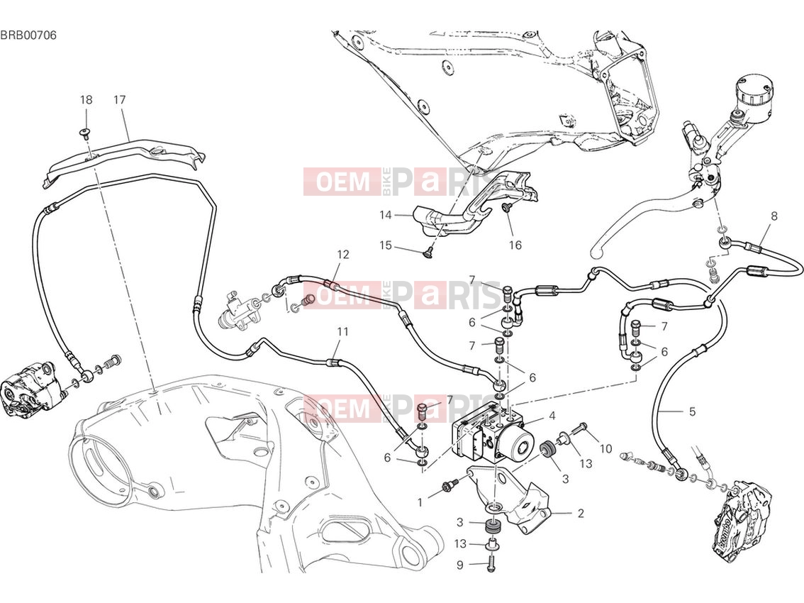 DUCATI 2024 Panigale V2 Braking system ABS