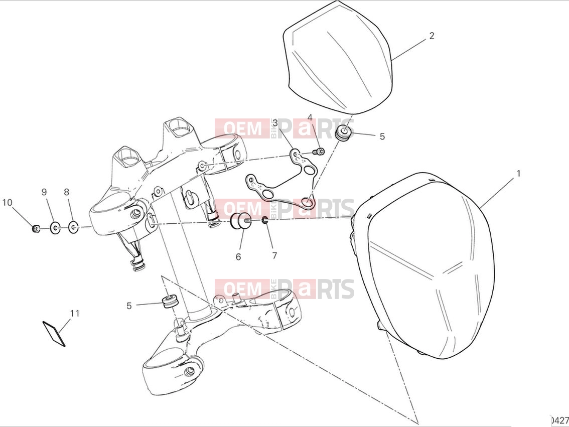 DUCATI 2024 Diavel V4 Headlight