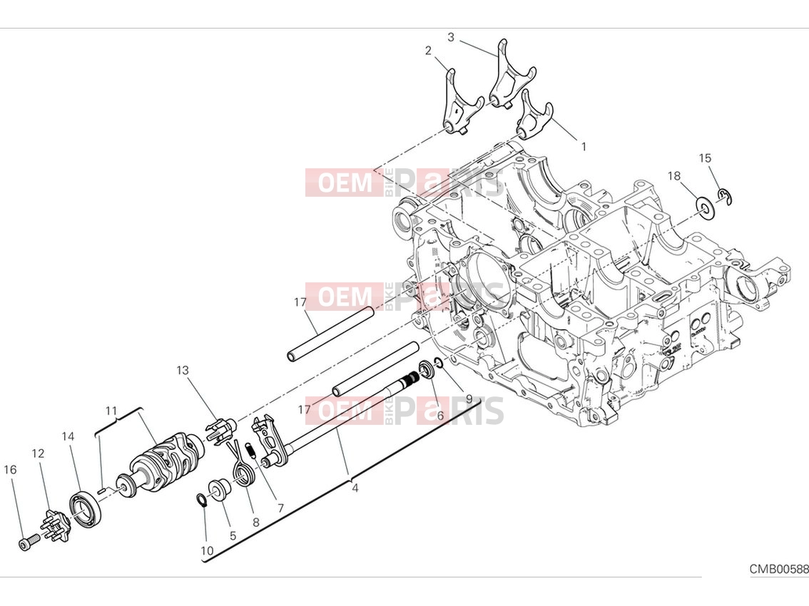 DUCATI 2024 Diavel V4 Shift cam & fork