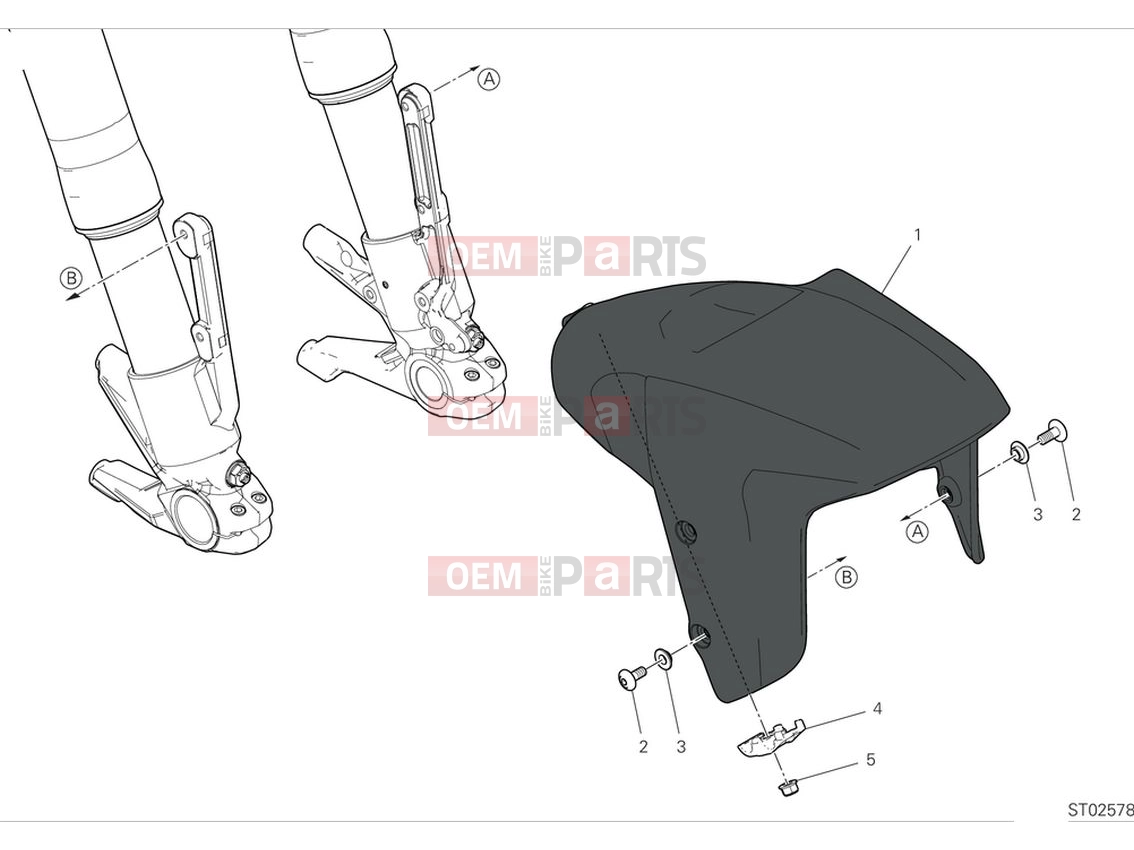 DUCATI 2024 Diavel V4 Front mudguard