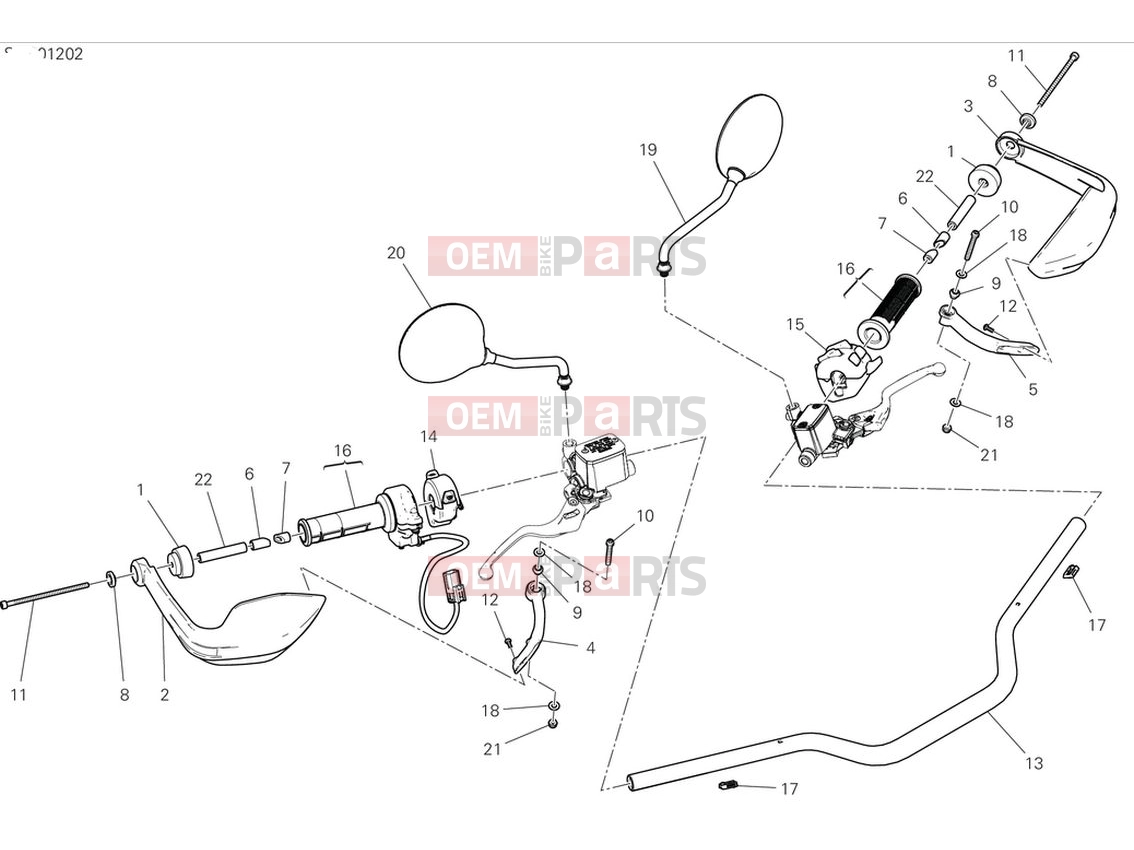 DUCATI 2024 DesertX Handlebar