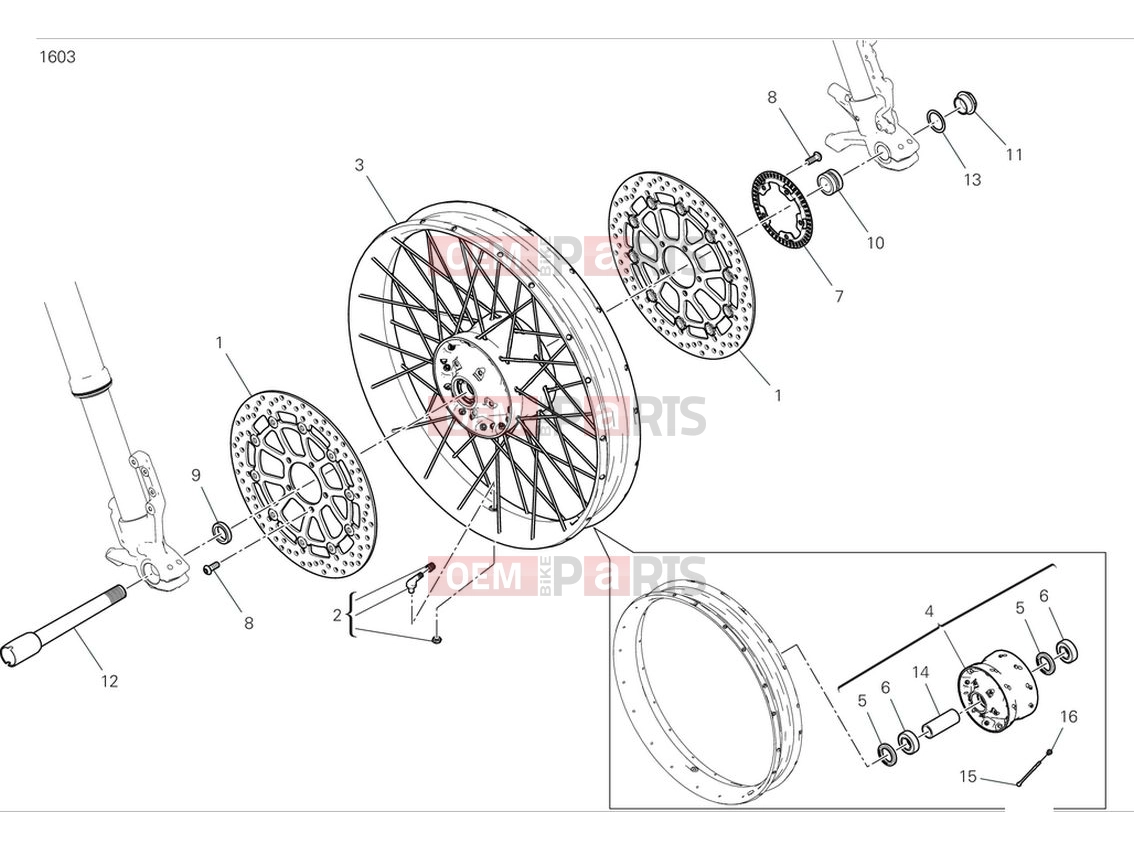 DUCATI 2024 DesertX Front wheel