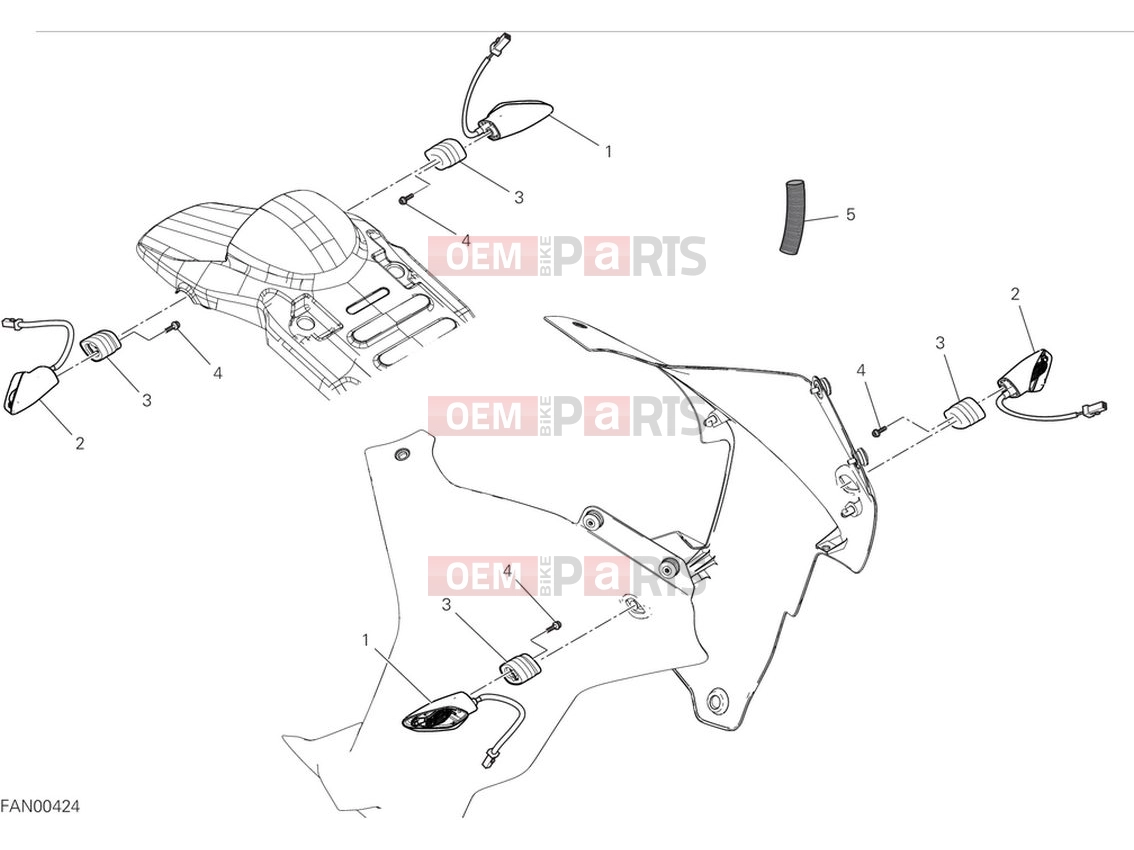 DUCATI 2024 DesertX Turn indicators