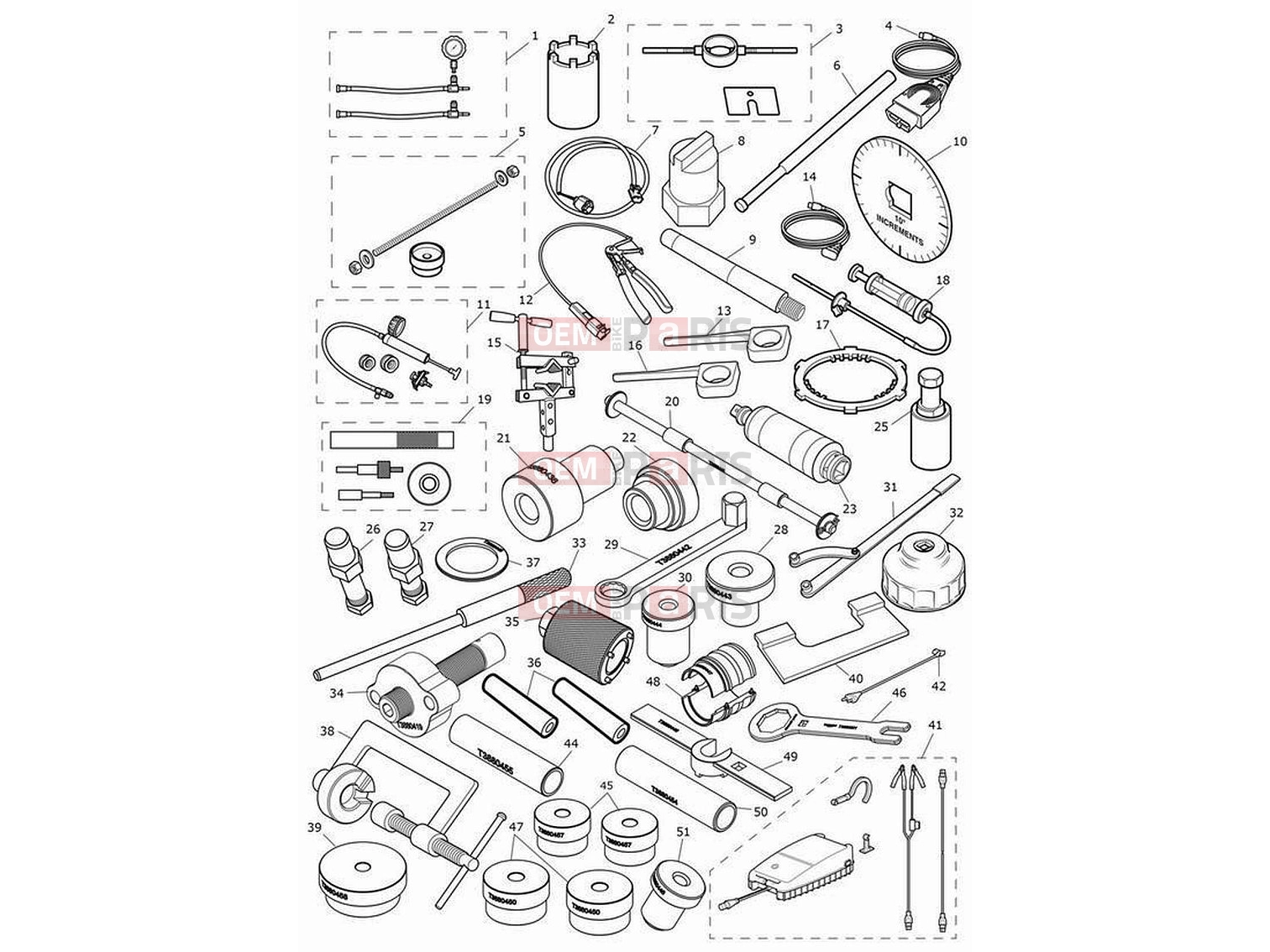 Triumph 2024 Tiger 1200 GT Explorer Service tools