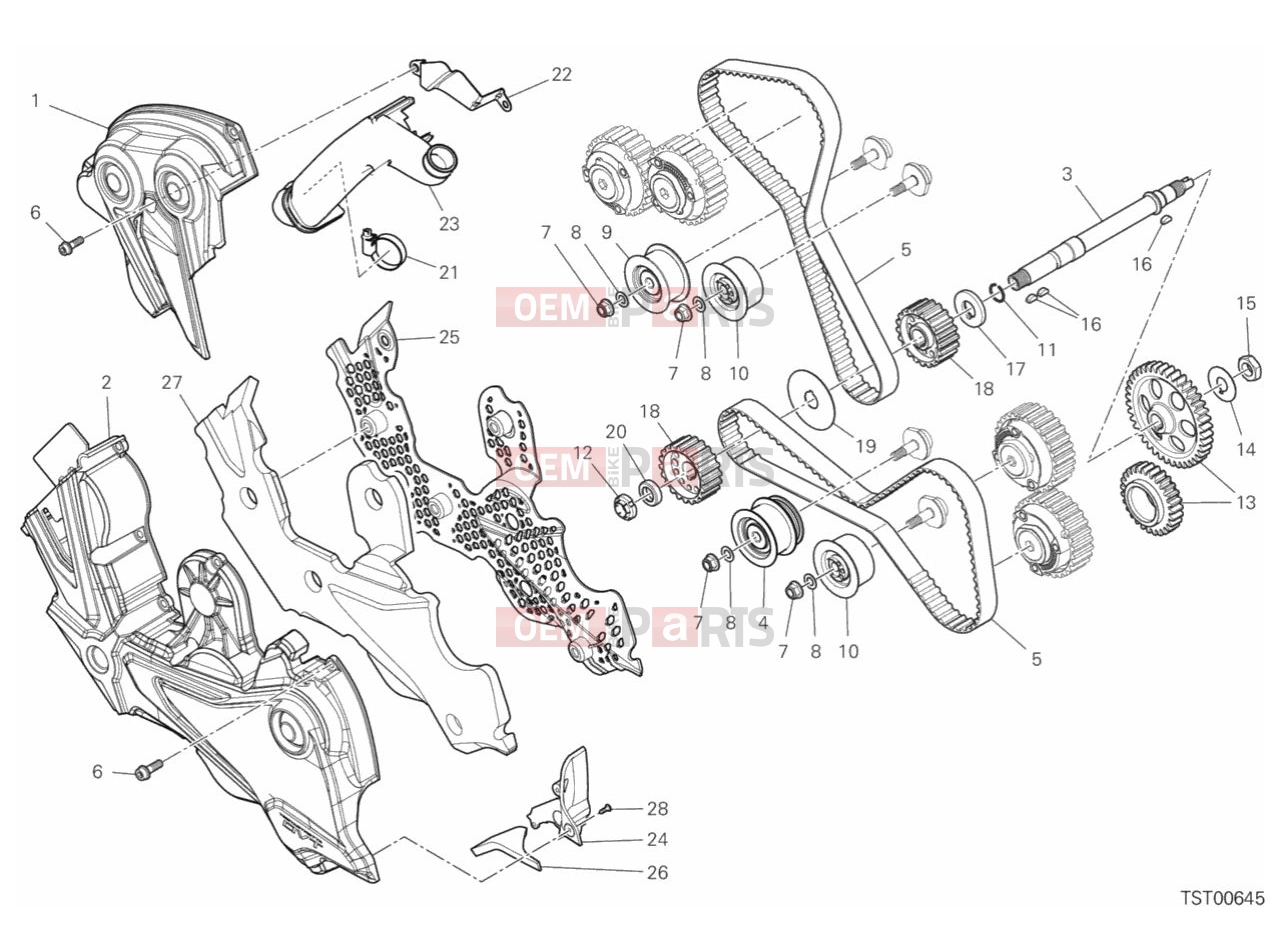 DUCATI 2019 Diavel 1260 S TIMING SYSTEM
