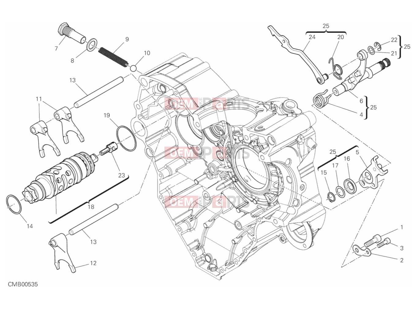 DUCATI 2019 Diavel 1260 S SHIFT CAM & FORK