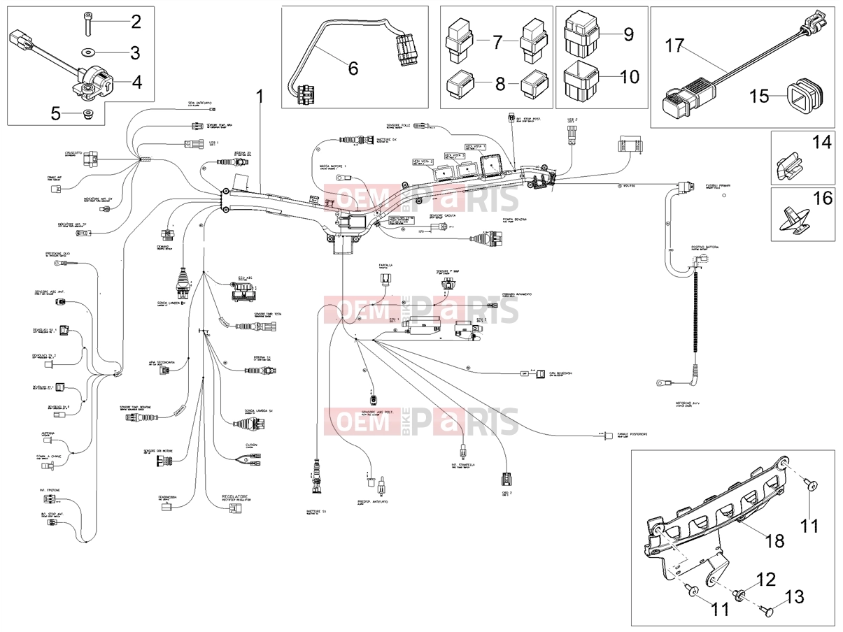 MOTOGUZZI V85 TT Travel Pack (EU) Electrical systems » Central electrical system