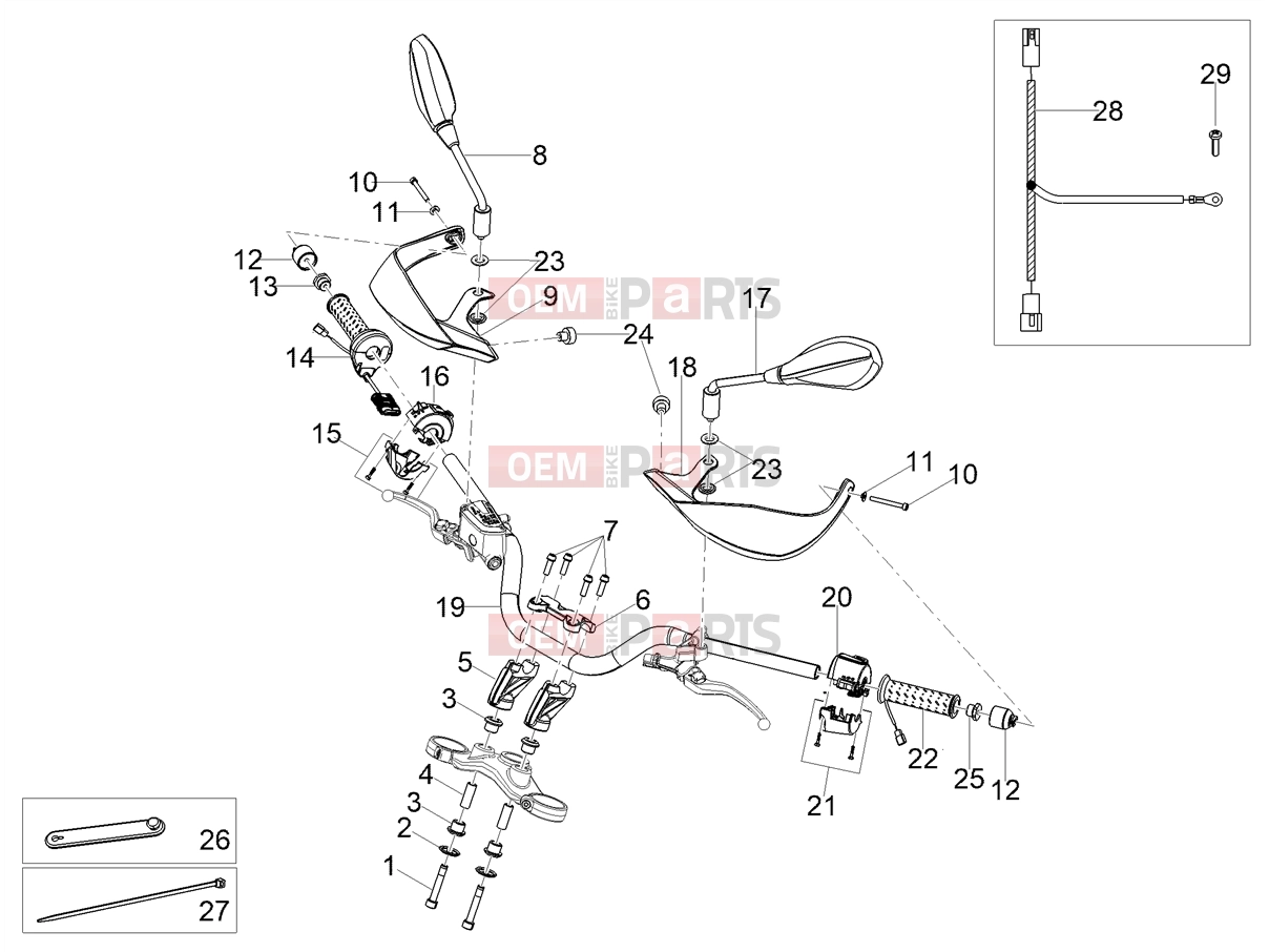 MOTOGUZZI V85 TT Travel Pack (EU) Handlebar - Controls » Handlebar - Controls