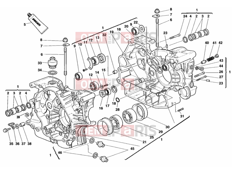 DUCATI 1998 Monster 900 S CRANKCASE » ENGINE CASE