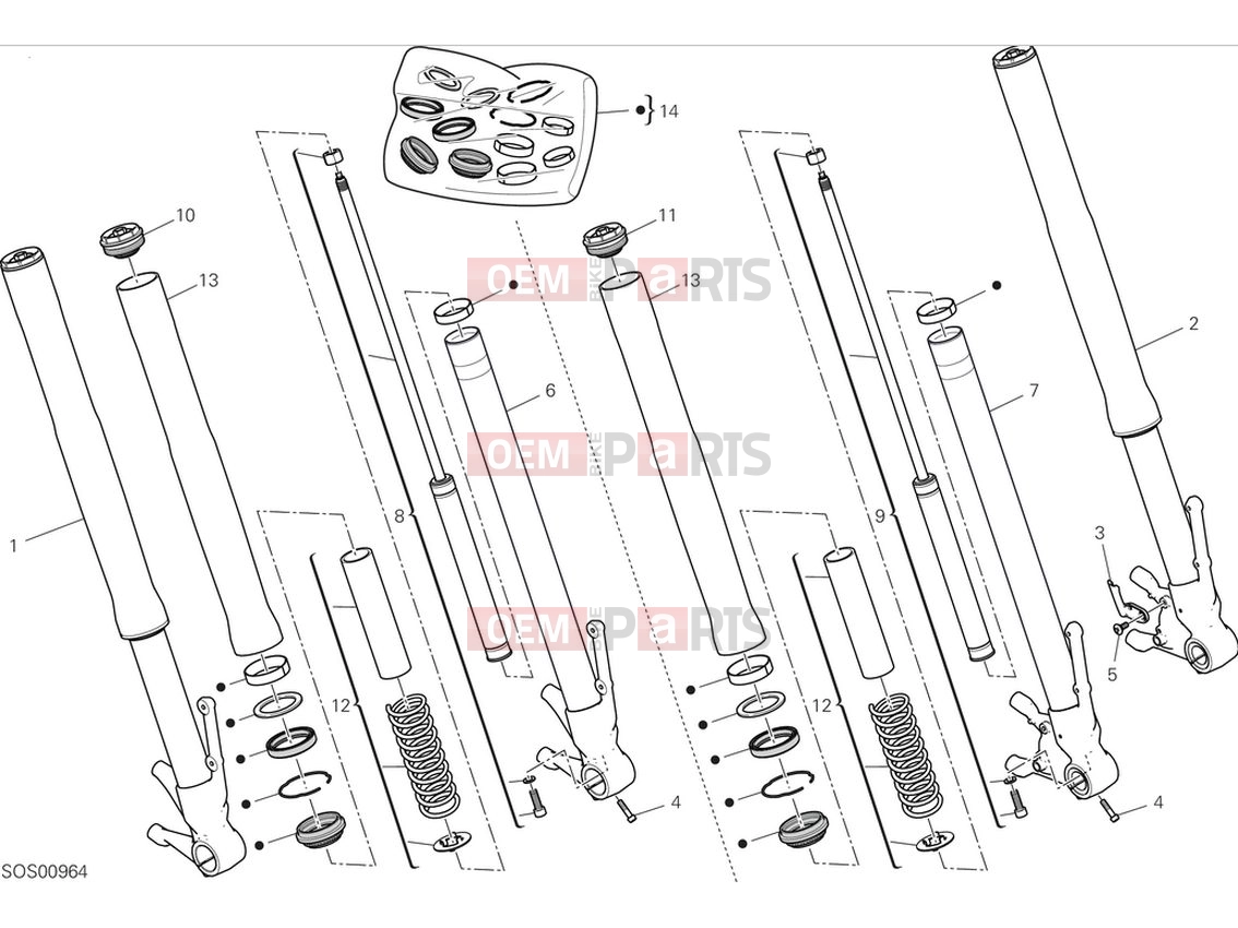 DUCATI 2024 Hypermotard 950 Front fork