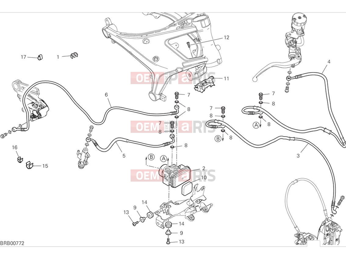 DUCATI 2024 Monster Braking system ABS