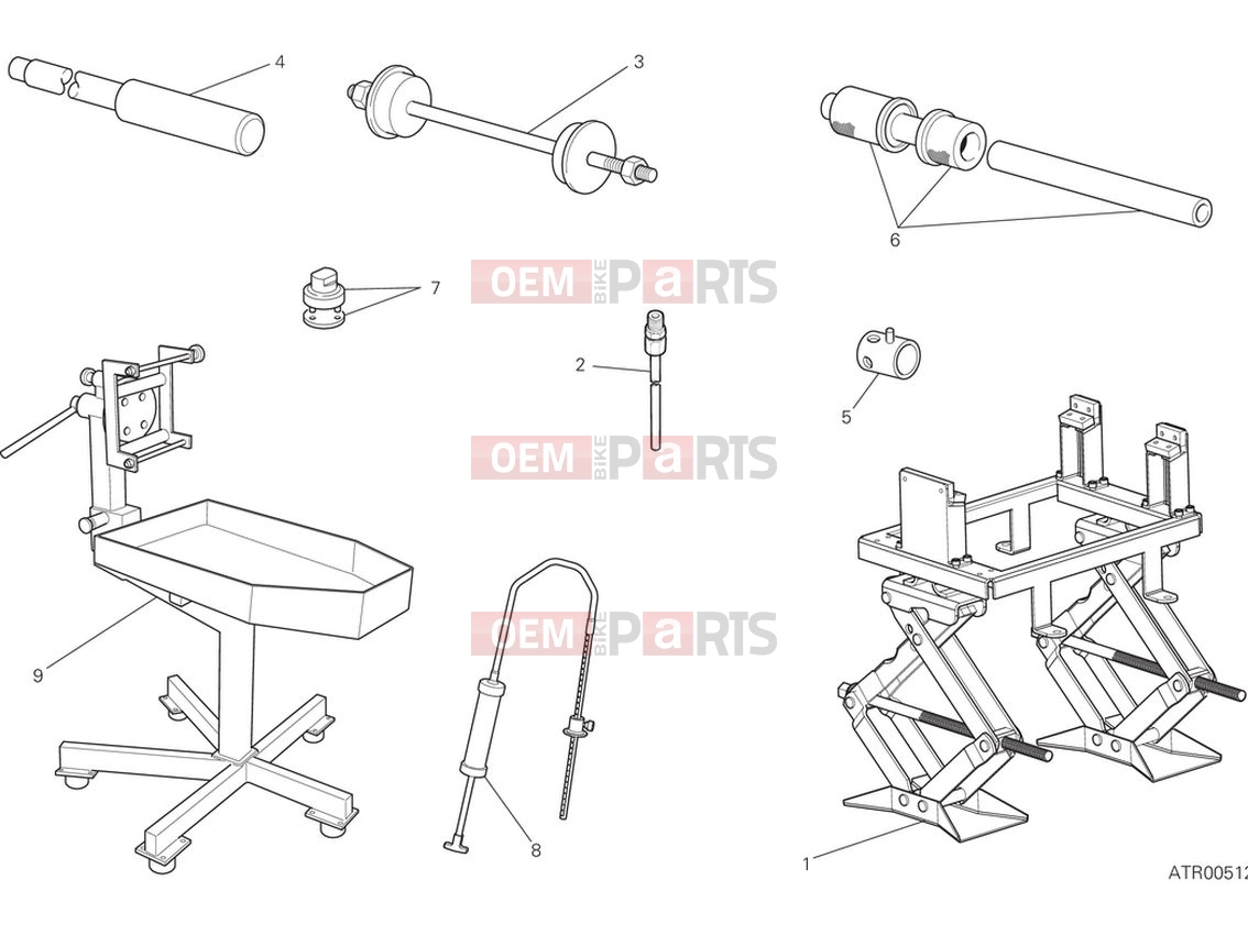 DUCATI 2024 Monster 30° Anniversario Workshop service tools (frame)