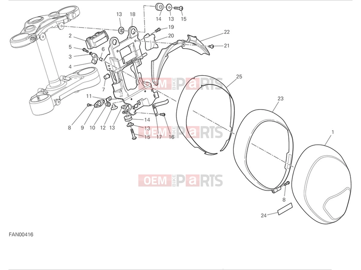 DUCATI 2024 Monster Plus Headlight