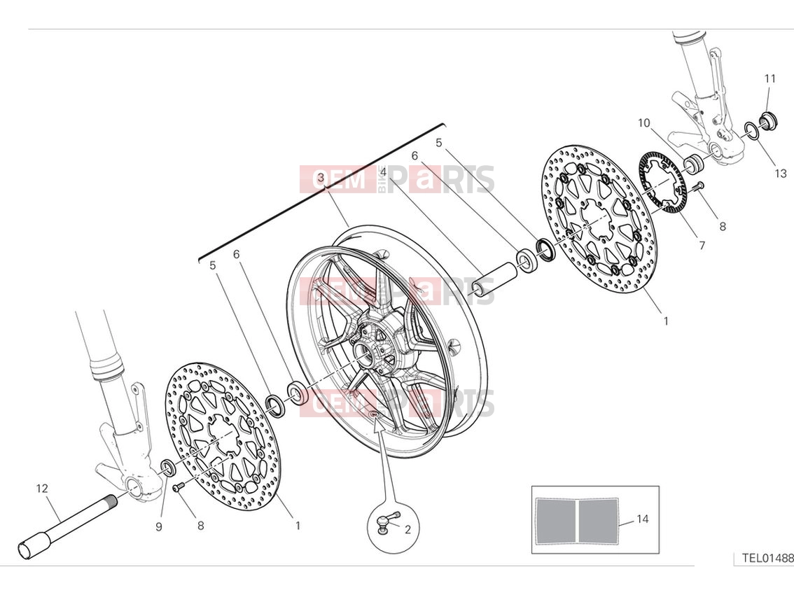 DUCATI 2024 Monster Plus Front wheel